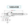 H & H Industrial Products Dasqua 0-40" Heavy Duty Dial Caliper 1432-4120